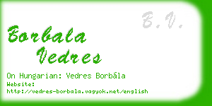 borbala vedres business card